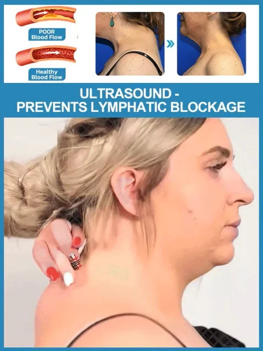 Masajeador de cuello | Drenaje linfático ultrasónico | Dispositivo de masaje inalámbrico