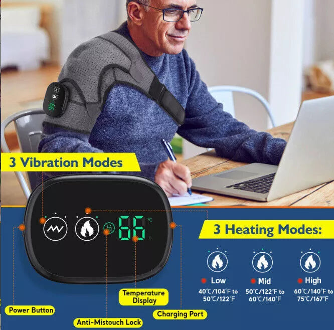 Masajeador de hombro eléctrico con calor