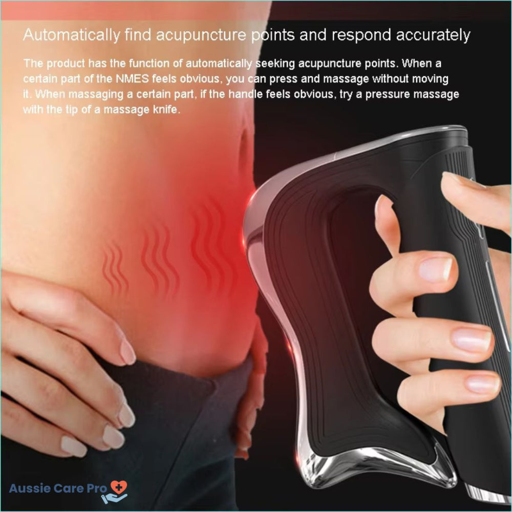 Masajeador eléctrico para fascias – Masajeador EMS para gua sha y masaje de tejido profundo para aliviar el dolor y recuperación muscular