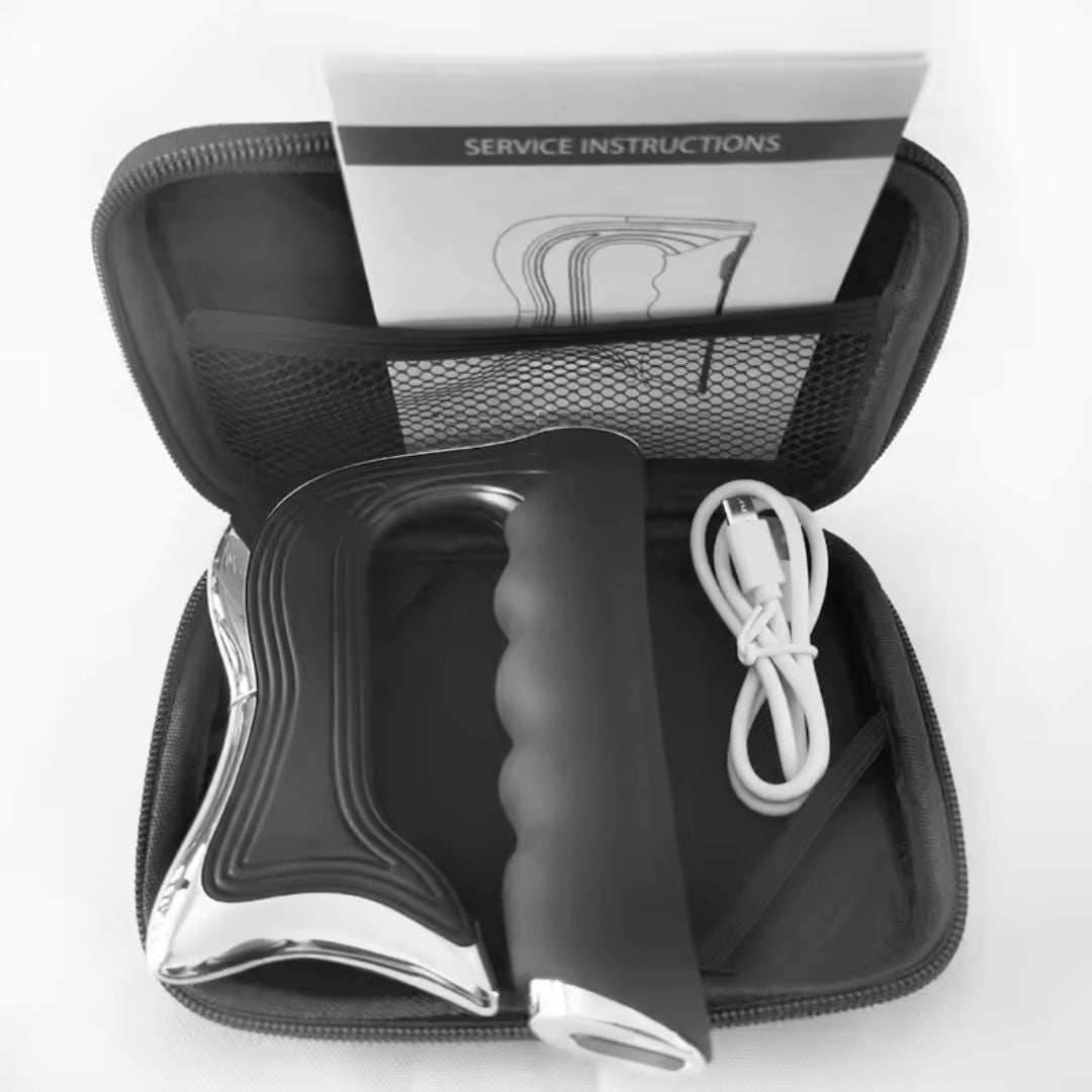 Masajeador eléctrico para fascias – Masajeador EMS para gua sha y masaje de tejido profundo para aliviar el dolor y recuperación muscular
