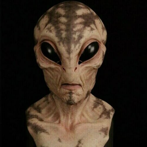 Máscara de extraterrestre - Máscara de cabeza completa realista de látex y silicona