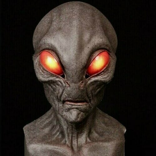 Máscara de extraterrestre - Máscara de cabeza completa realista de látex y silicona