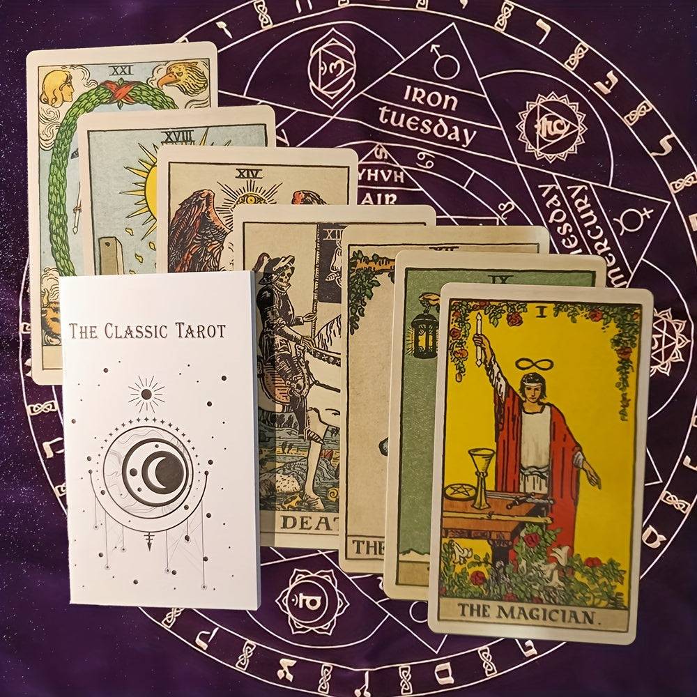 Mazo de cartas de tarot clásico – 78 cartas
