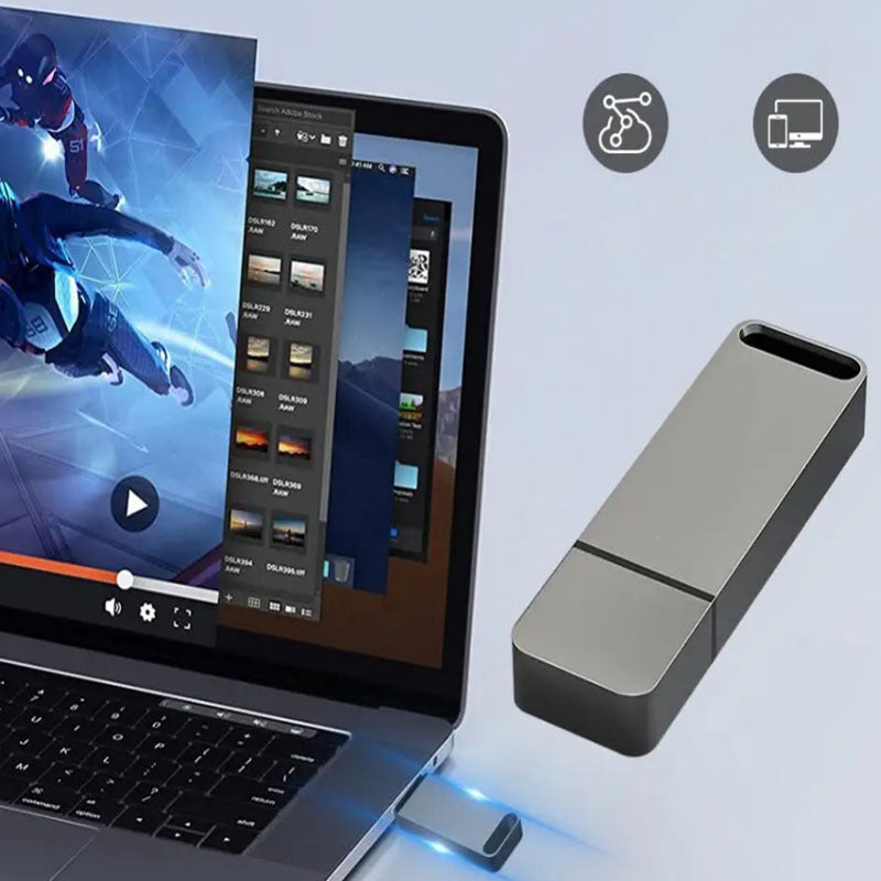 Memoria USB metálica de alta capacidad optimizada de 4 TB