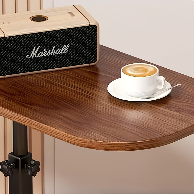 Mesa auxiliar ajustable con tablero rectangular – Estructura metálica moderna – Altura regulable – Diseño para ahorrar espacio