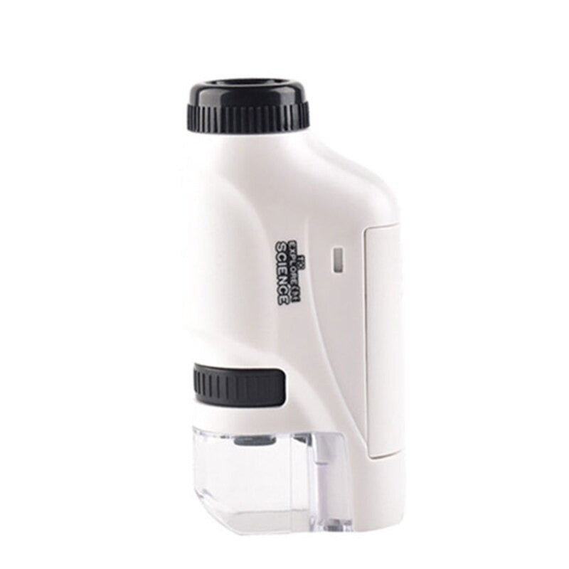 Microscopio LED de bolsillo para niños curiosos