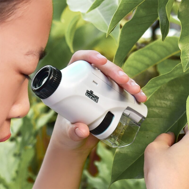 Microscopio LED de bolsillo para niños curiosos