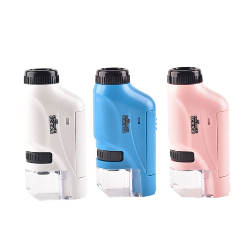 Microscopio LED de bolsillo para niños curiosos