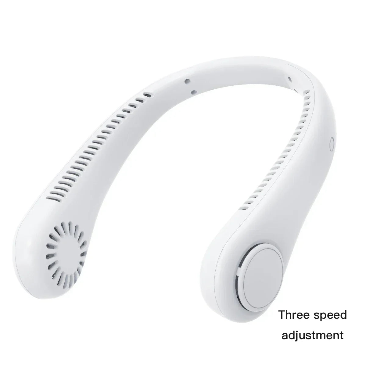 Mini Ventilador de Cuello Portátil Sin Aspas con Pantalla Digital - Enfriador de Cuello Recargable por USB Manos Libres