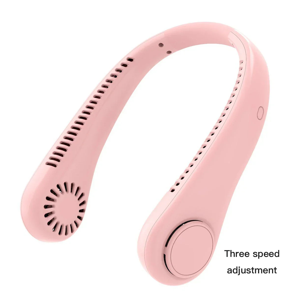 Mini Ventilador de Cuello Portátil Sin Aspas con Pantalla Digital - Enfriador de Cuello Recargable por USB Manos Libres