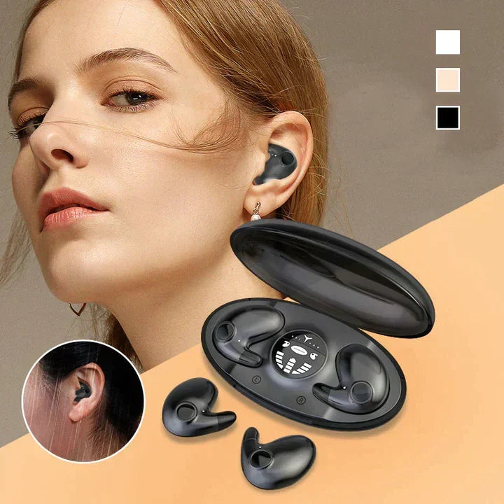 Miniauriculares inalámbricos para dormir con cancelación de ruido y batería de larga duración