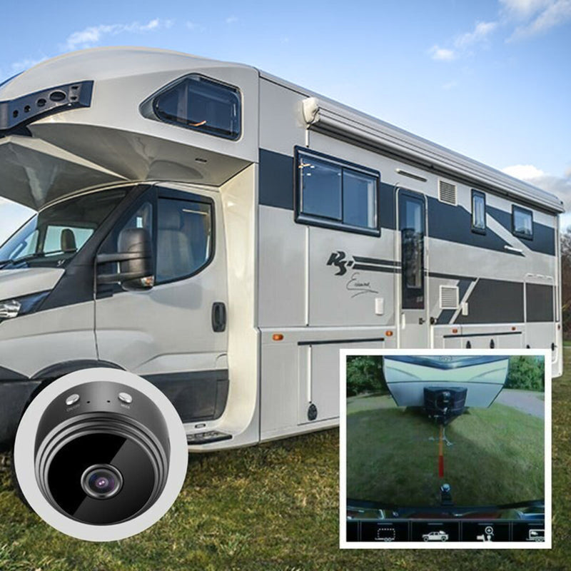 Minicámara magnética WiFi 1080P: cámara de marcha atrás para autocaravanas y caravanas