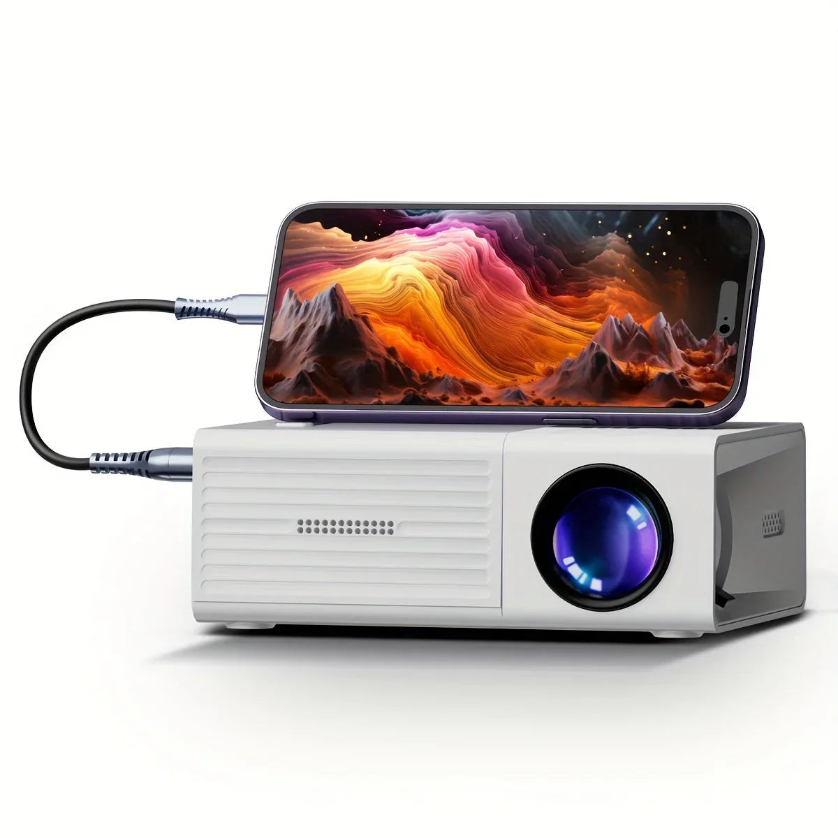 Miniproyector - Proyector Portátil HD para Cine en Casa
