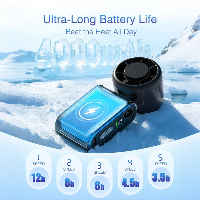 Miniventilador turbo de mano plegable