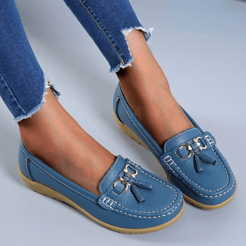 Mocasín sin cordones para mujer