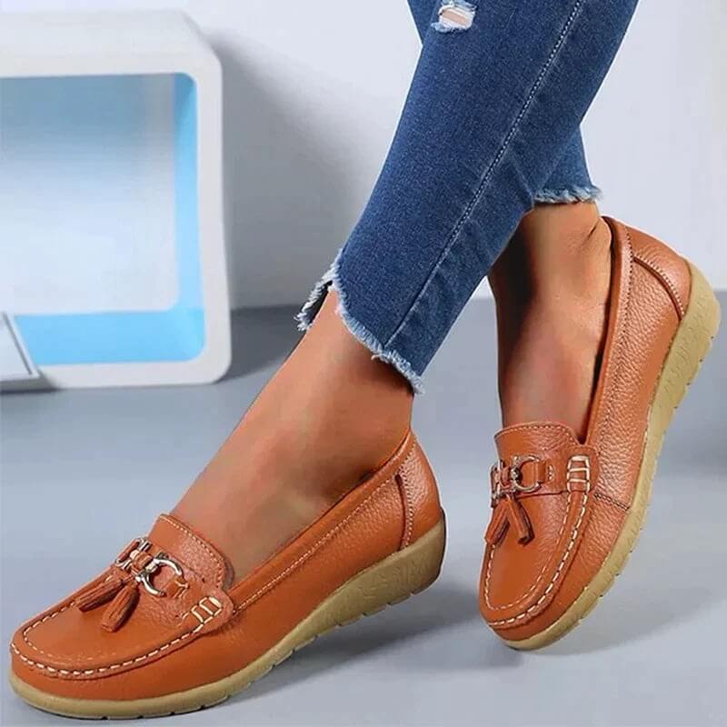 Mocasín sin cordones para mujer