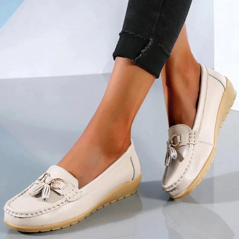 Mocasín sin cordones para mujer