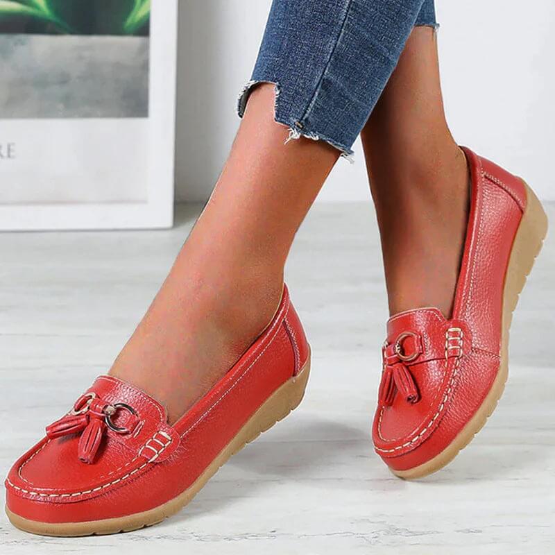 Mocasín sin cordones para mujer