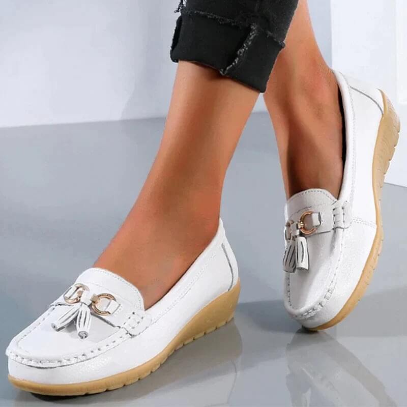 Mocasín sin cordones para mujer
