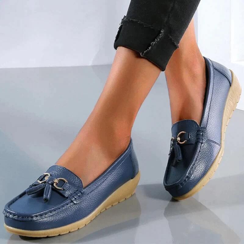 Mocasín sin cordones para mujer