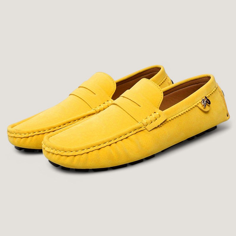 Mocasines casuales para hombre con suela de goma