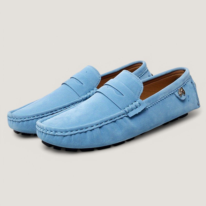 Mocasines casuales para hombre con suela de goma