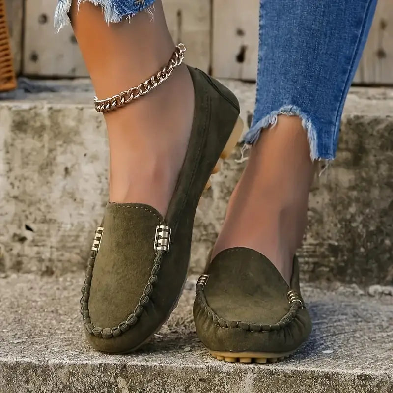 Mocasines casuales sin cordones para mujer – Transpirables y elegantes