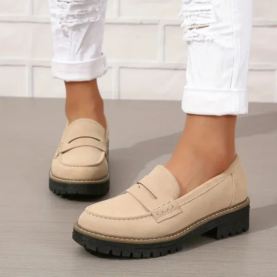 Mocasines chunky con plataforma para mujer