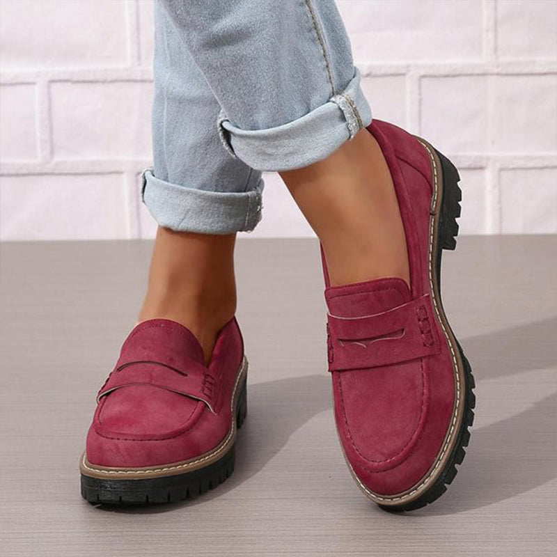 Mocasines chunky con plataforma para mujer