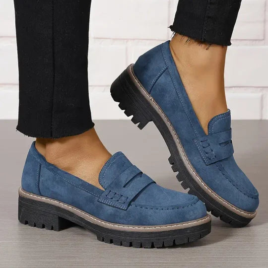 Mocasines chunky con plataforma para mujer