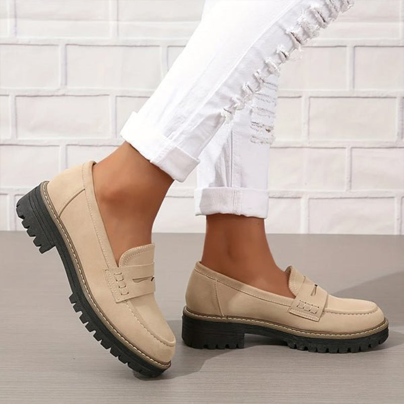 Mocasines chunky con plataforma para mujer