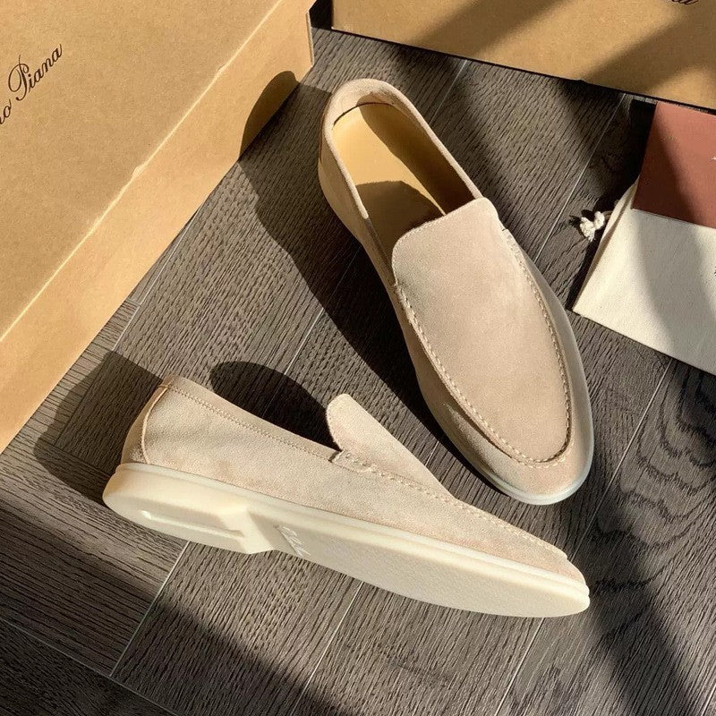 Mocasines clásicos de ante para hombre - Edición de otoño