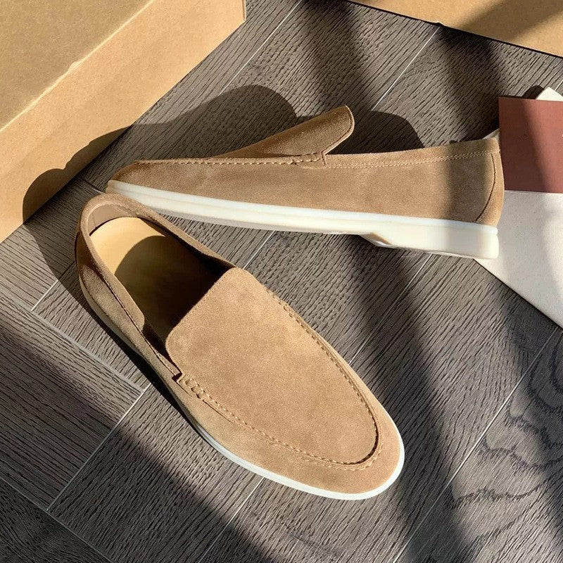 Mocasines clásicos de ante para hombre - Edición de otoño