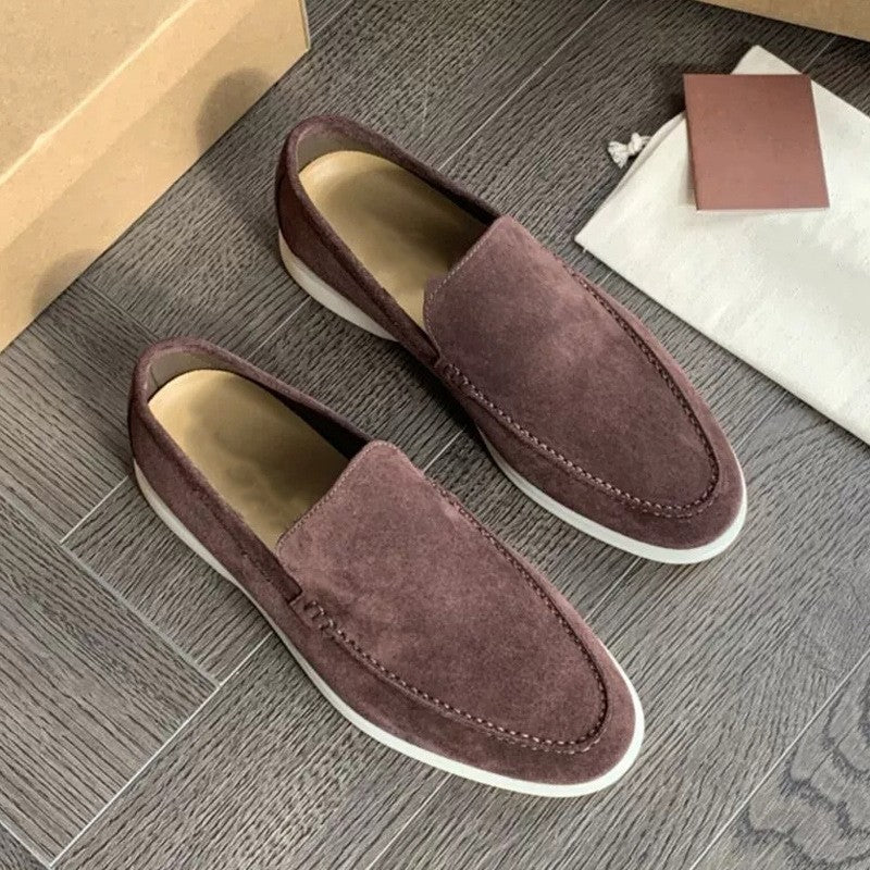 Mocasines clásicos de ante para hombre - Edición de otoño