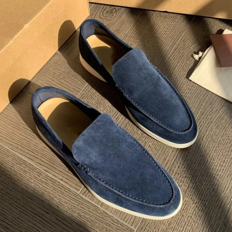 Mocasines clásicos de ante para hombre - Edición de otoño