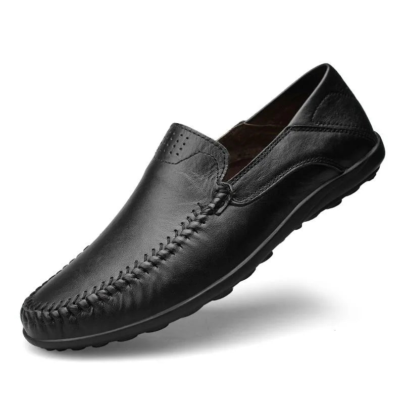 Mocasines italianos de cuero 100 % legítimo