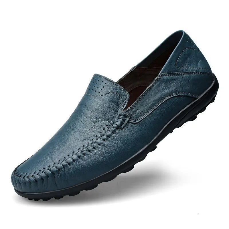 Mocasines italianos de cuero 100 % legítimo