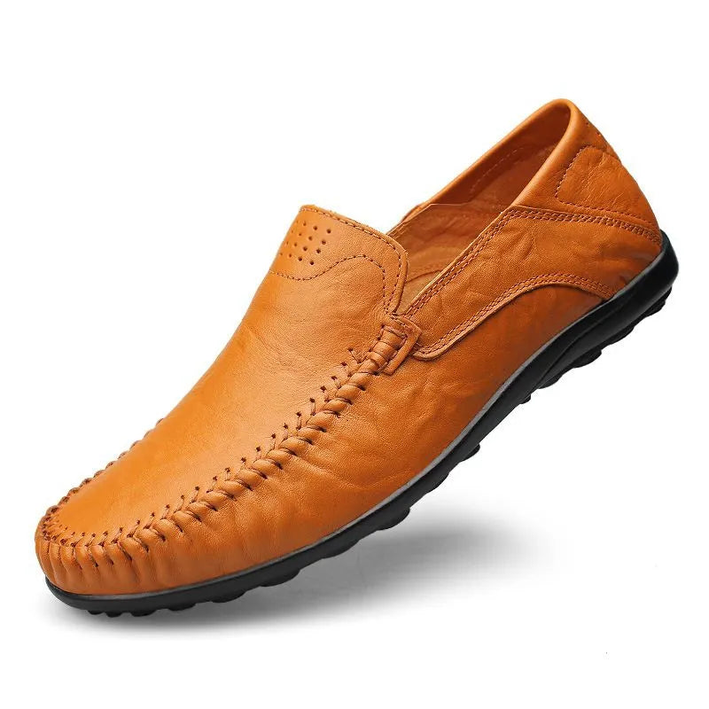 Mocasines italianos de cuero 100 % legítimo
