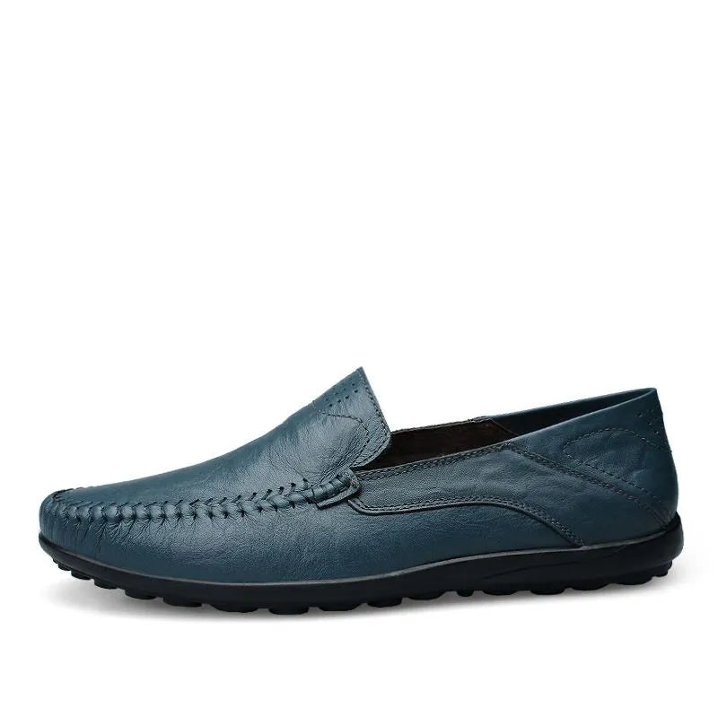 Mocasines italianos de cuero 100 % legítimo