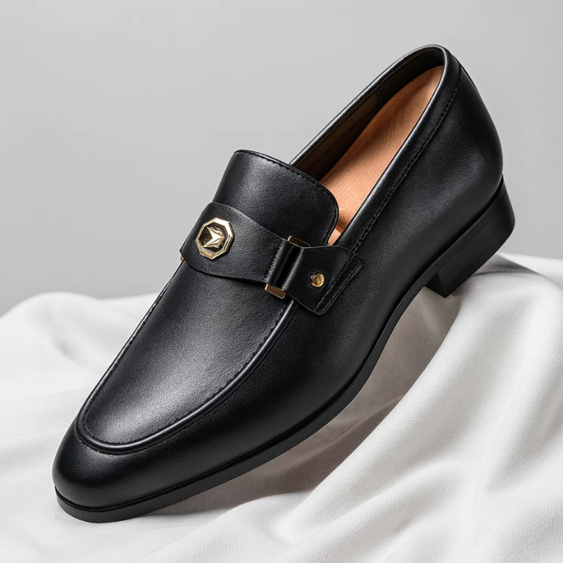 Mocasines ortopédicos con hebilla para hombre