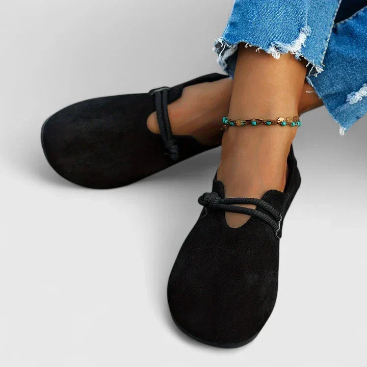 Mocasines ortopédicos para mujer con detalle de cuerda