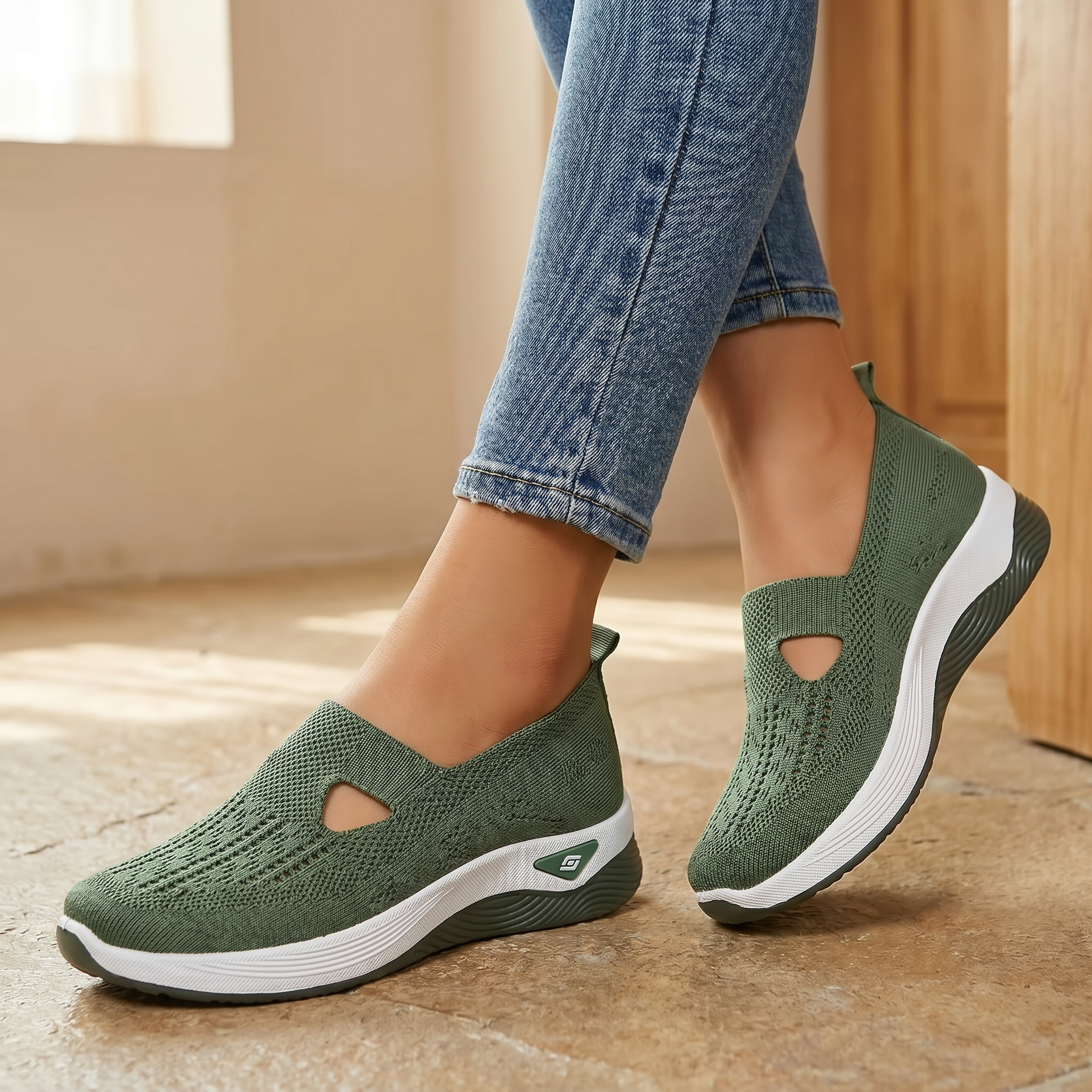 Mocasines ortopédicos para mujer | Transpirables | Ideales para pies hinchados