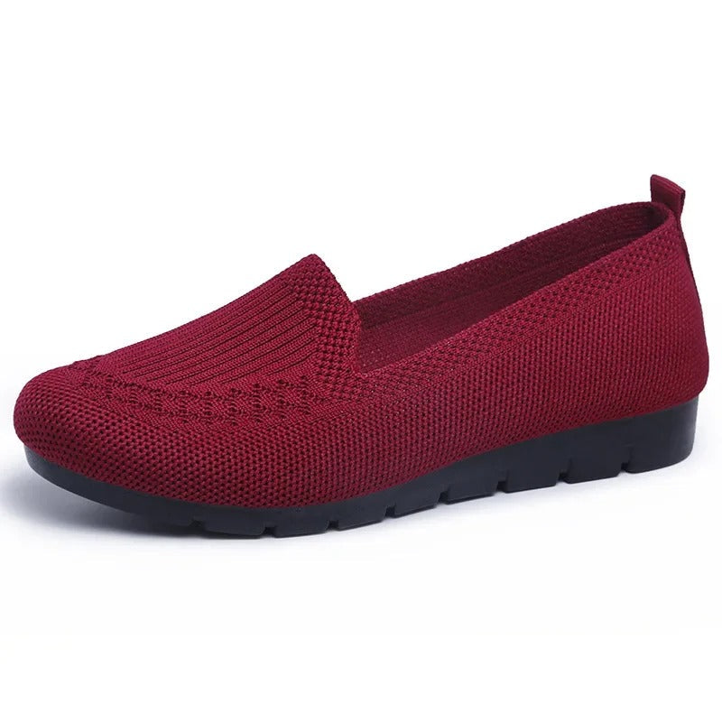 Mocasines sin cordones y transpirables para mujer