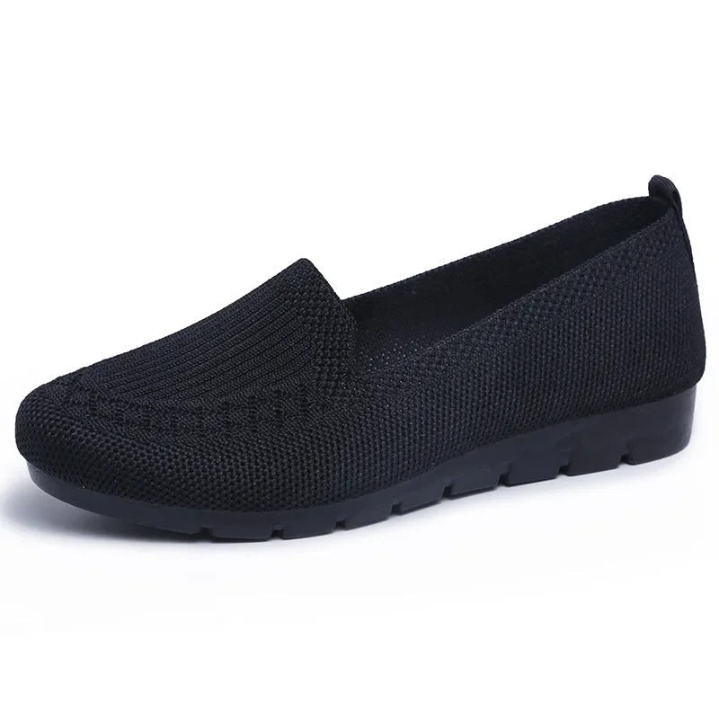 Mocasines sin cordones y transpirables para mujer