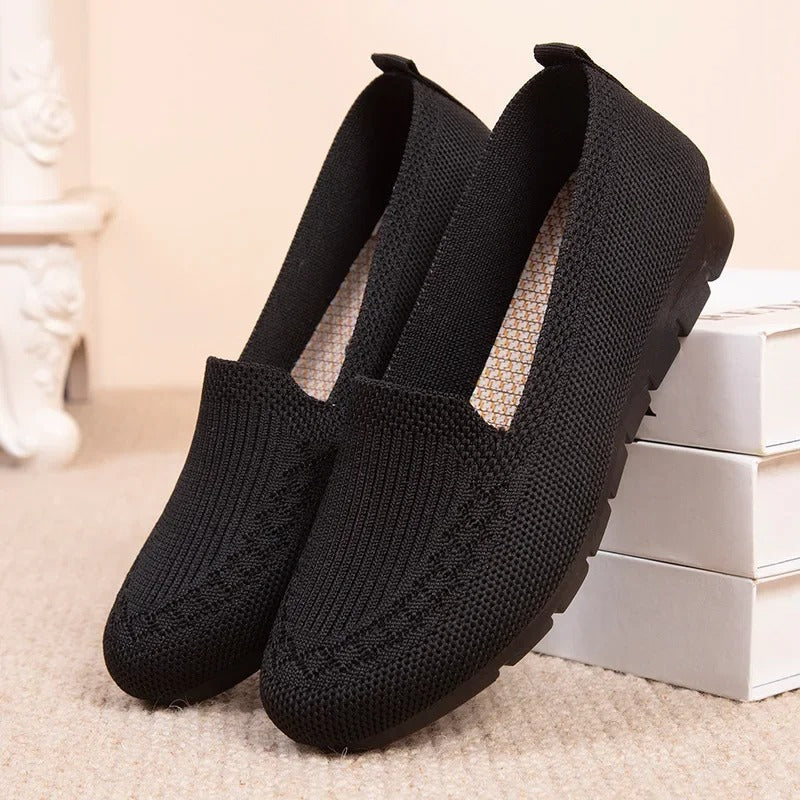 Mocasines sin cordones y transpirables para mujer