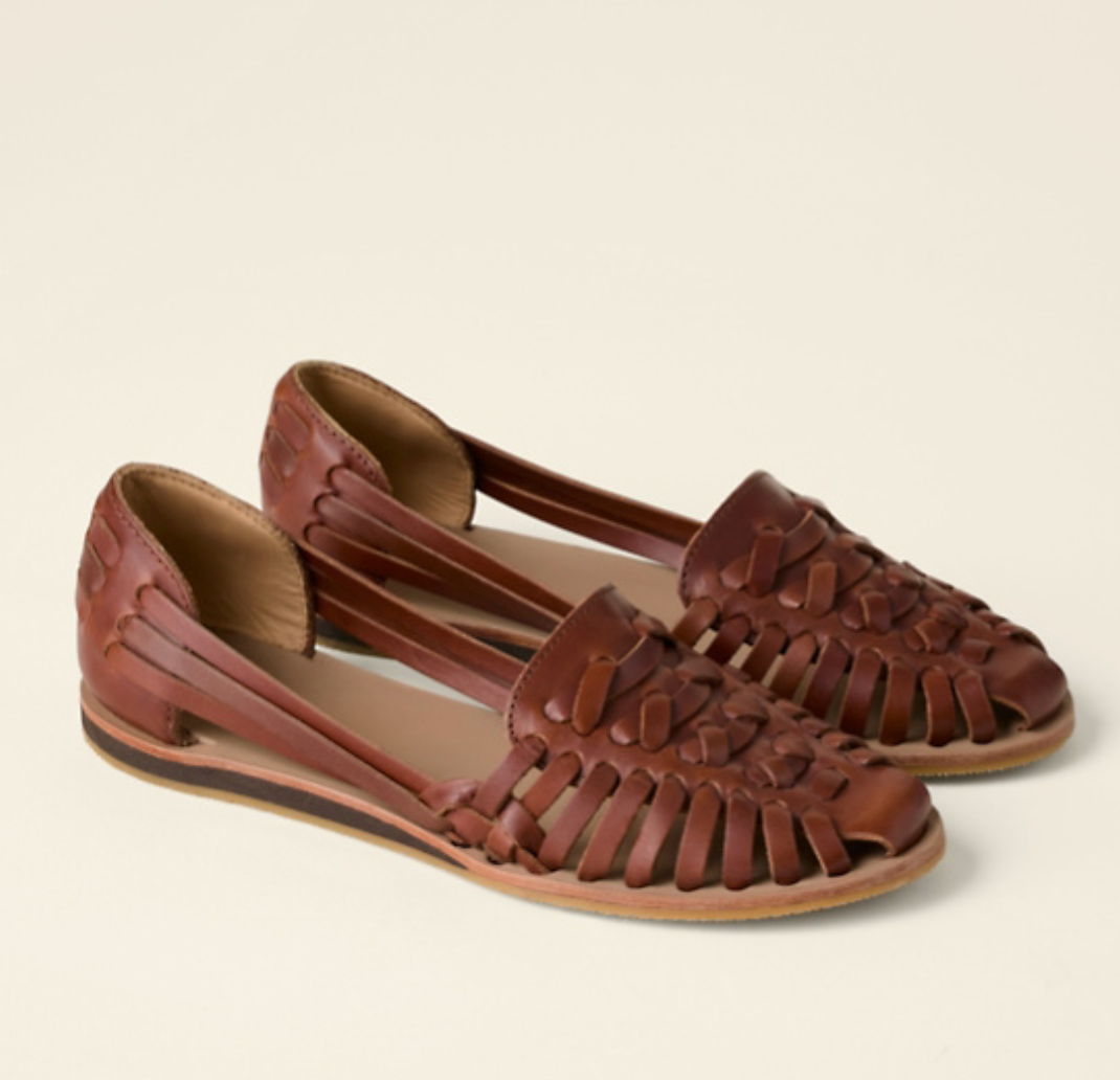 Mocasines tejidos para mujer