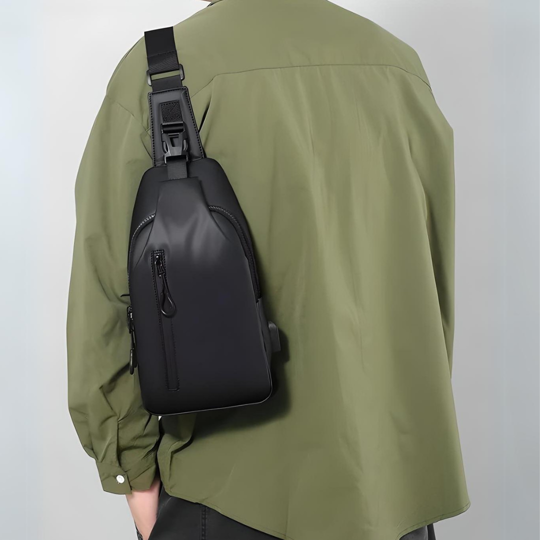 Mochila cruzada antirrobo e impermeable para viaje