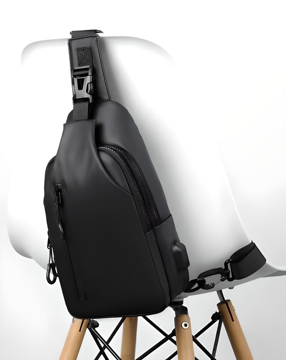 Mochila cruzada antirrobo e impermeable para viaje