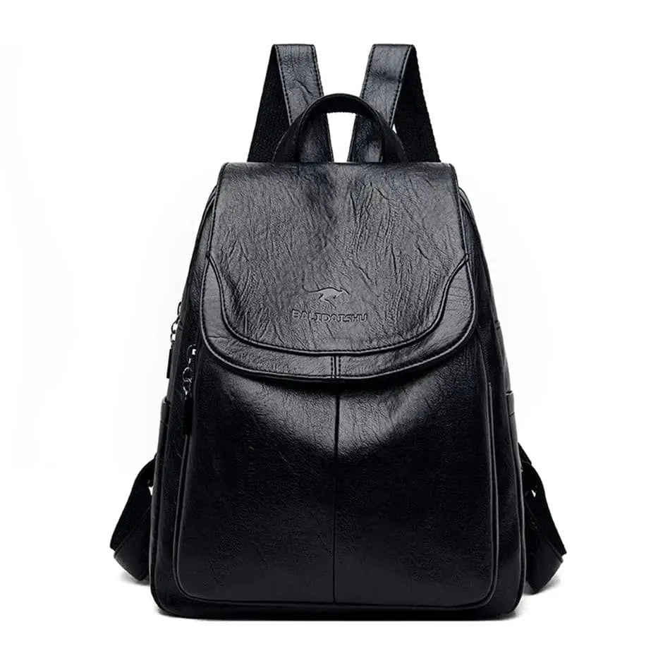 Mochila de piel para mujer – Piel genuina, elegancia urbana y diseño antirrobo