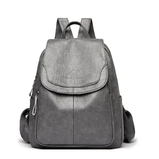 Mochila de piel para mujer – Piel genuina, elegancia urbana y diseño antirrobo